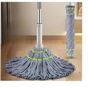 Microfibre Twist Mop, Self-Wringing Floor Cleaning Mop