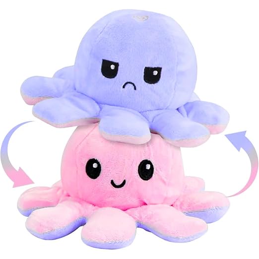 Octopus Mood Reversible Plushie