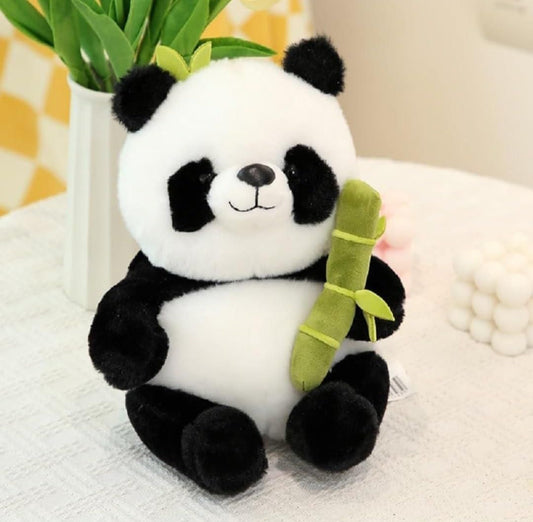 Panda Plush with Bamboo Soft Toy