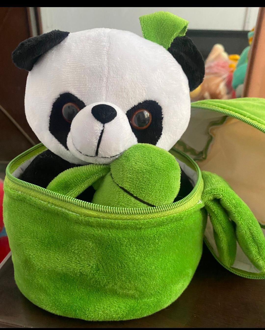 Panda Plush with Bamboo Soft Toy