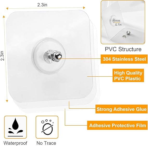Adhesive Hooks Heavy Duty Wall Hooks