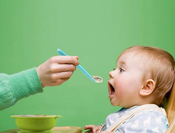 Combo Pack of Baby Feeding Bottle & Silicon spoon for Baby