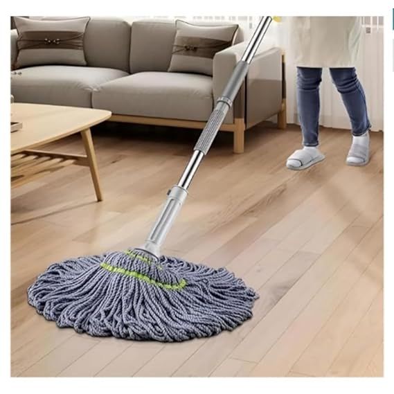 Microfibre Twist Mop, Self-Wringing Floor Cleaning Mop