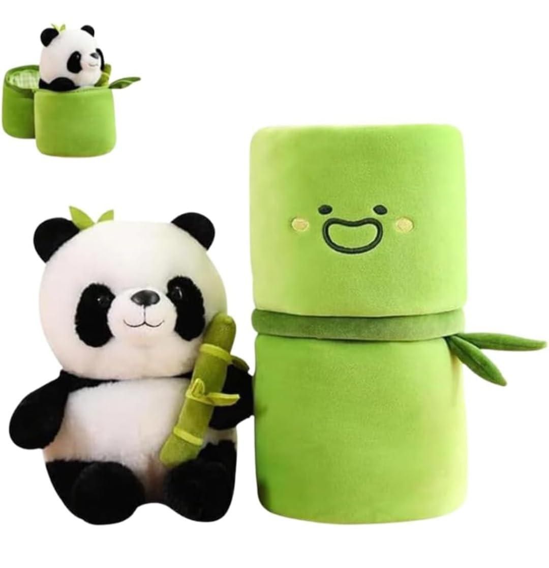 Panda Plush with Bamboo Soft Toy