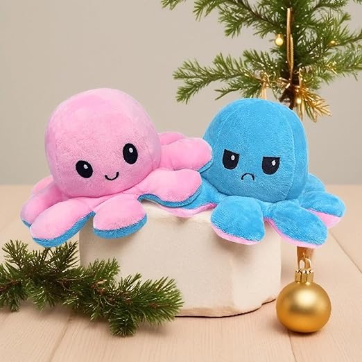 Octopus Mood Reversible Plushie
