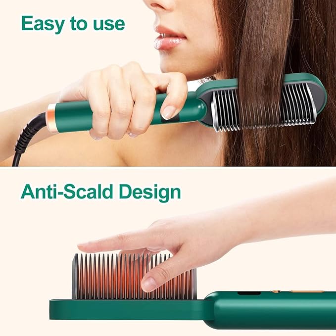 Electric Hair Straightener Comb Brush