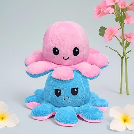 Octopus Mood Reversible Plushie