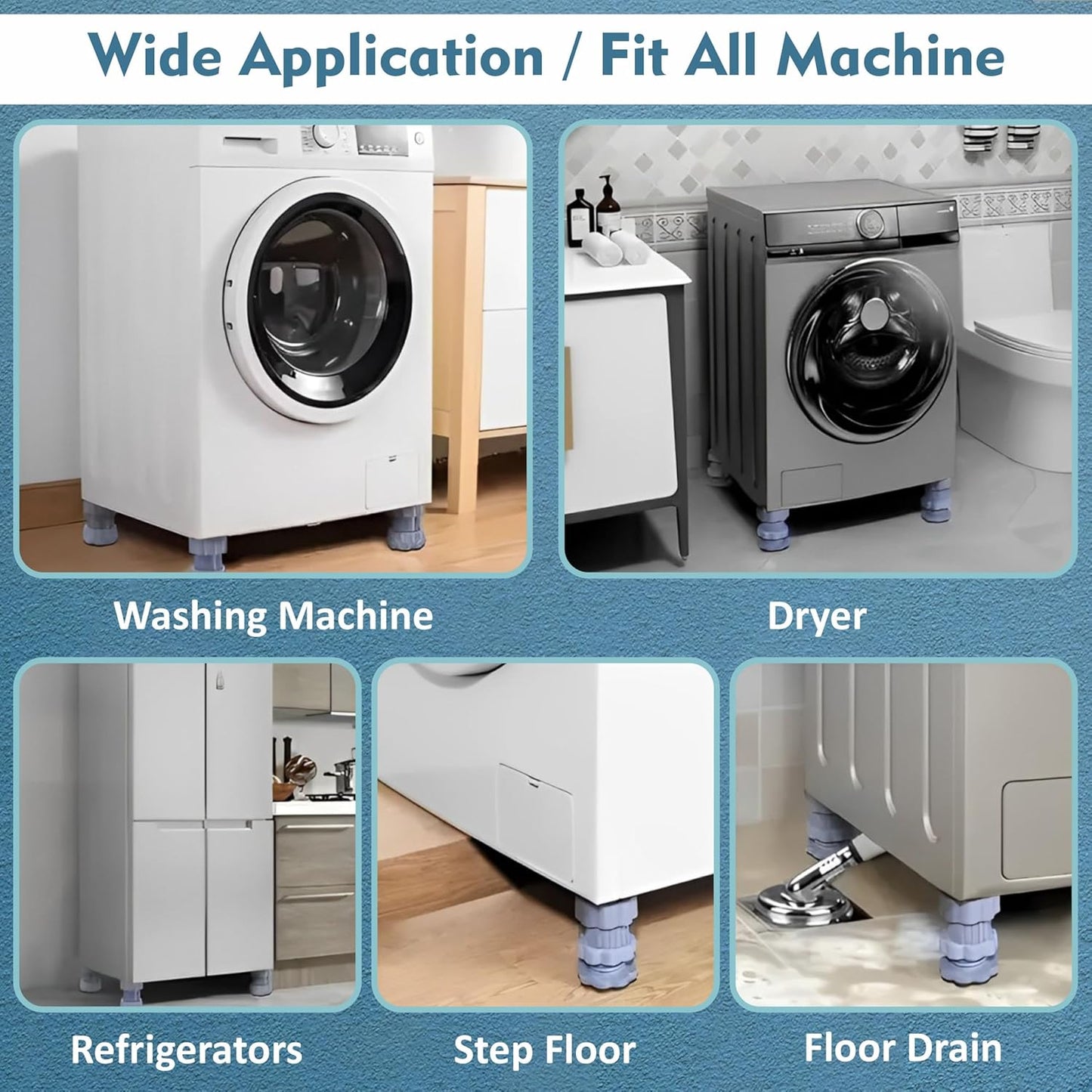 Washing Machine Vibration Pads (4 Pcs Set)